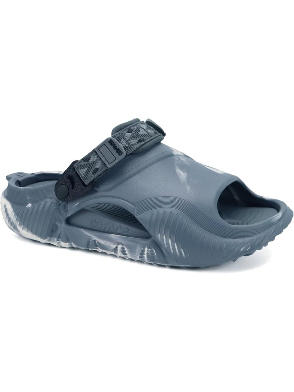 Men's Grey White Orthopaedic Mules Recovery Sandals Summer Fascistic Casual